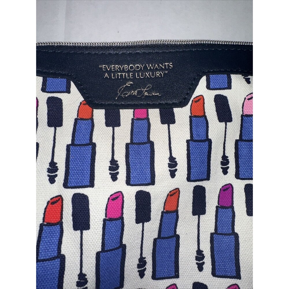 Estee Lauder "Everybody Wants a Little Luxury" Cosmetic Makeup Travel Bag Mm71 - Picture 2 of 5